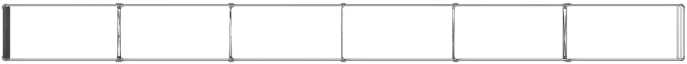Pakelta sodo lova Antracito 480 x 40 x 24 cm