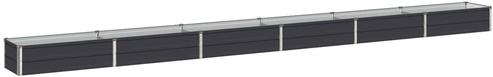 Pakelta sodo lova Antracito 480 x 40 x 24 cm
