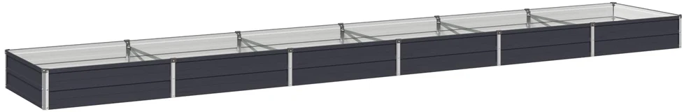 Pakelta sodo lova Antracito 480 x 80 x 24 cm
