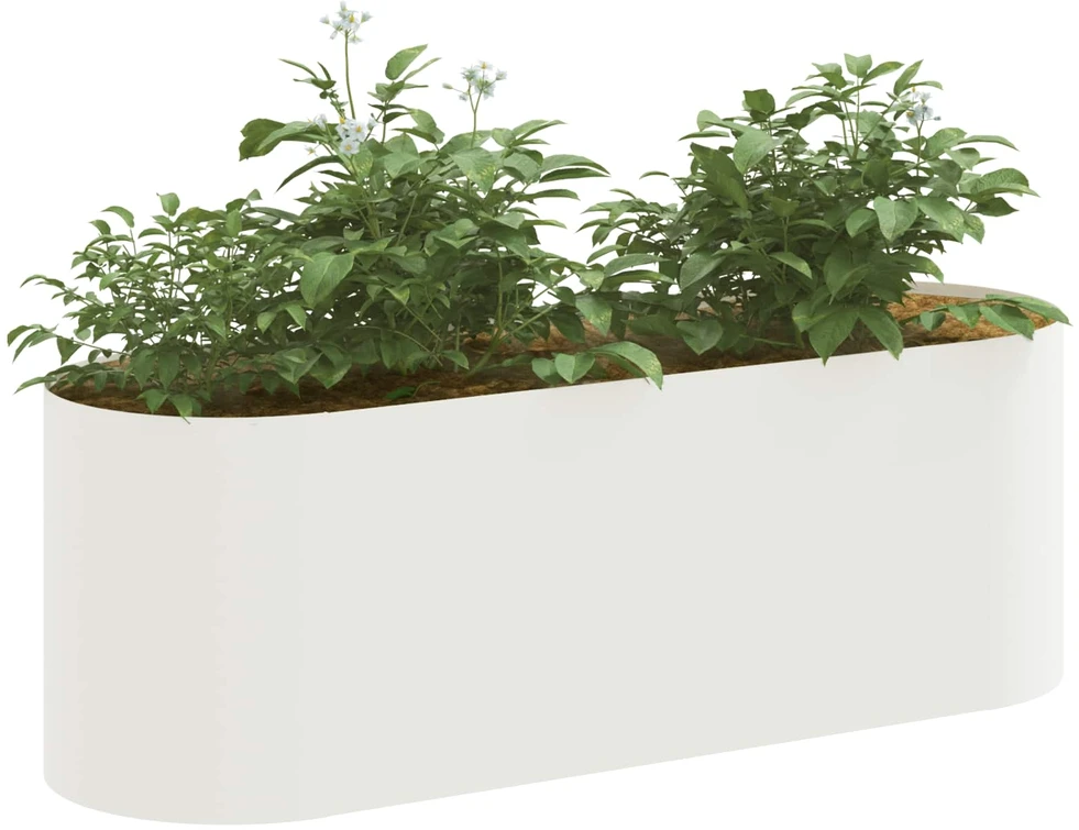 Pakelta sodo lova Balta 120 x 40 x 40 cm