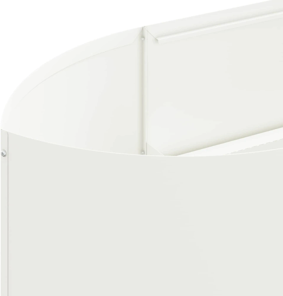 Pakelta sodo lova Balta 220 x 40 x 40 cm Plienas