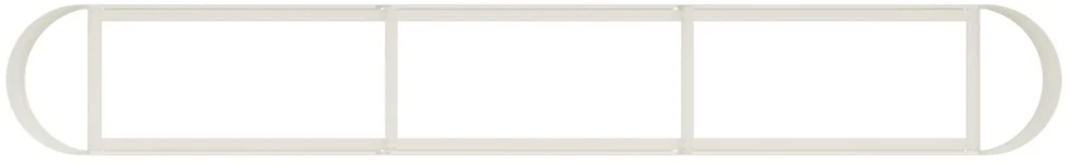 Pakelta sodo lova Balta 280 x 40 x 40 cm