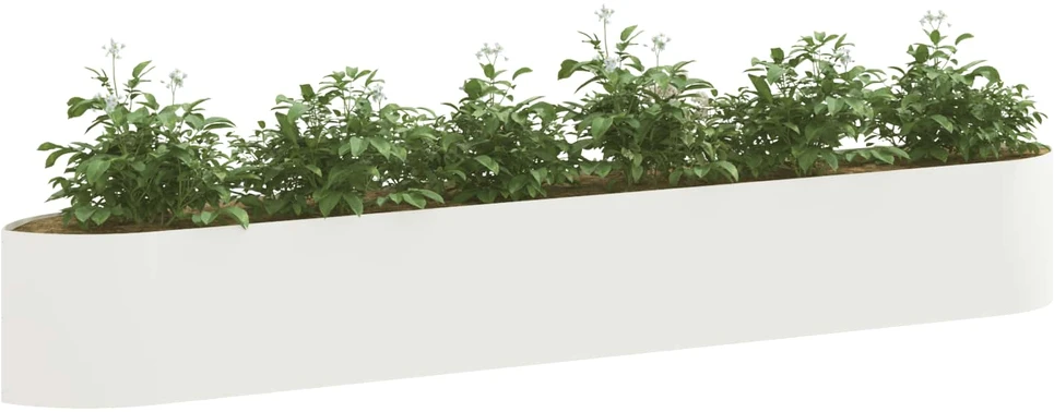 Pakelta sodo lova Balta 300 x 40 x 40 cm Plienas
