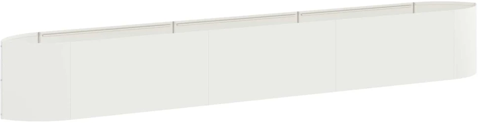 Pakelta sodo lova Balta 300 x 40 x 40 cm Plienas