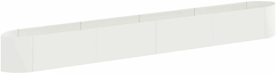 Pakelta sodo lova Balta 380 x 40 x 40 cm Plienas