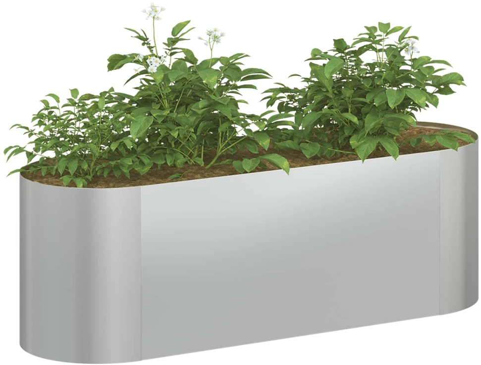 Pakelta sodo lova Galvanizuotas plienas 120 x 40 x 40 cm