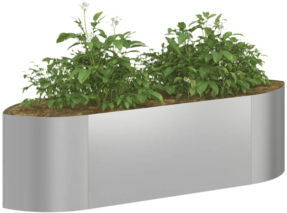 Pakelta sodo lova Galvanizuotas plienas 140 x 40 x 40 cm