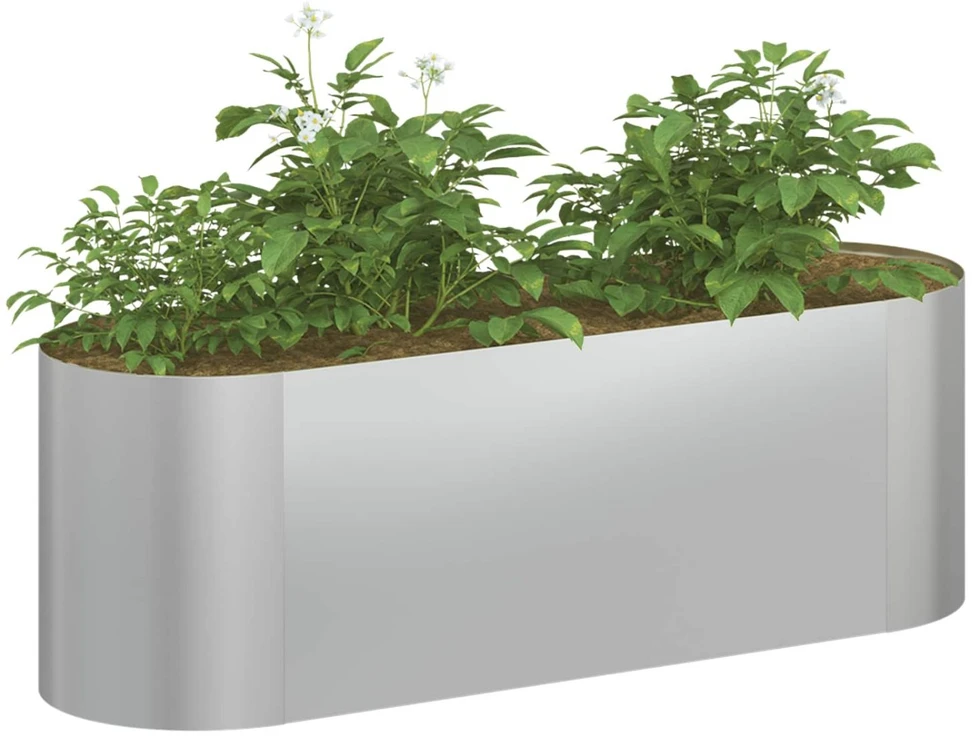 Pakelta sodo lova Galvanizuotas plienas 120 x 40 x 40 cm