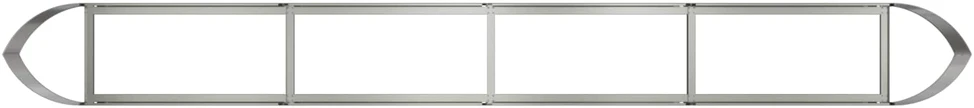 Pakelta sodo lova Galvanizuotas plienas 380 x 40 x 40 cm