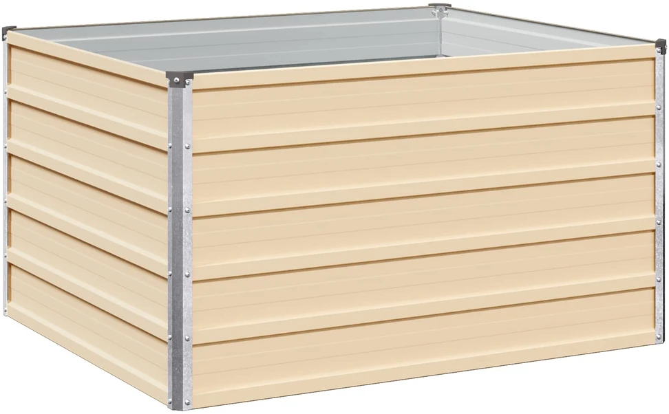 Pakelta sodo lova Ivory 100 x 80 x 55 cm Galvanizuotas plienas