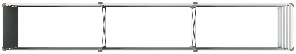 Pakelta sodo lova Ivory 240 x 40 x 55 cm