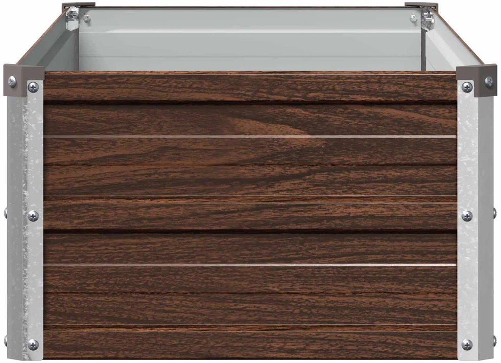 Pakelta sodo lova Juoda 100 x 40 x 24 cm
