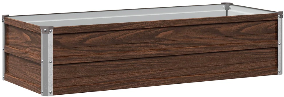Pakelta sodo lova Juoda 100 x 40 x 24 cm