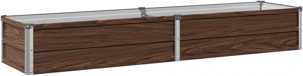 Pakelta sodo lova Juoda 160 x 40 x 24 cm