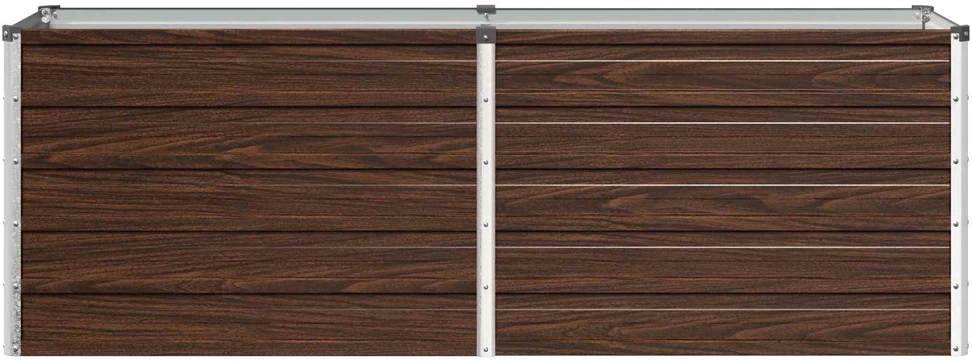 Pakelta sodo lova Juoda 160 x 40 x 55 cm