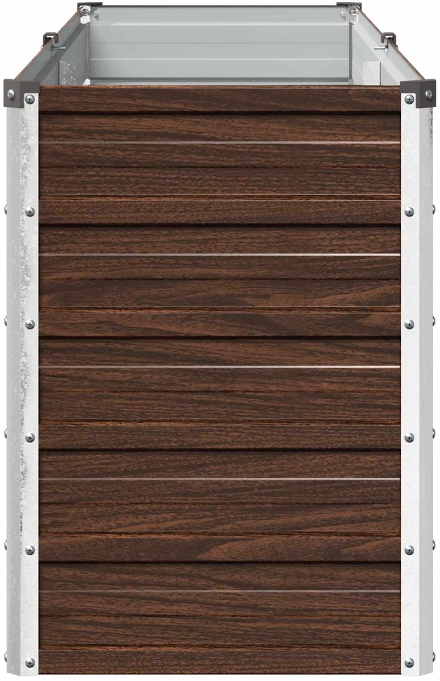 Pakelta sodo lova Juoda 160 x 40 x 55 cm