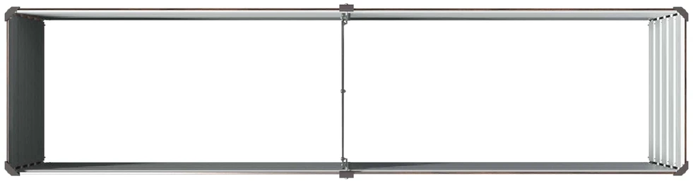 Pakelta sodo lova Juoda 160 x 40 x 55 cm
