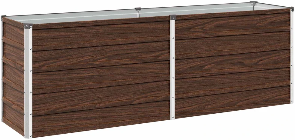 Pakelta sodo lova Juoda 160 x 40 x 55 cm