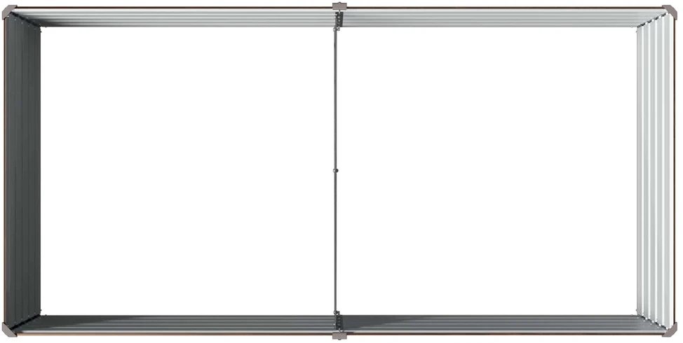 Pakelta sodo lova Juoda 160 x 80 x 55 cm