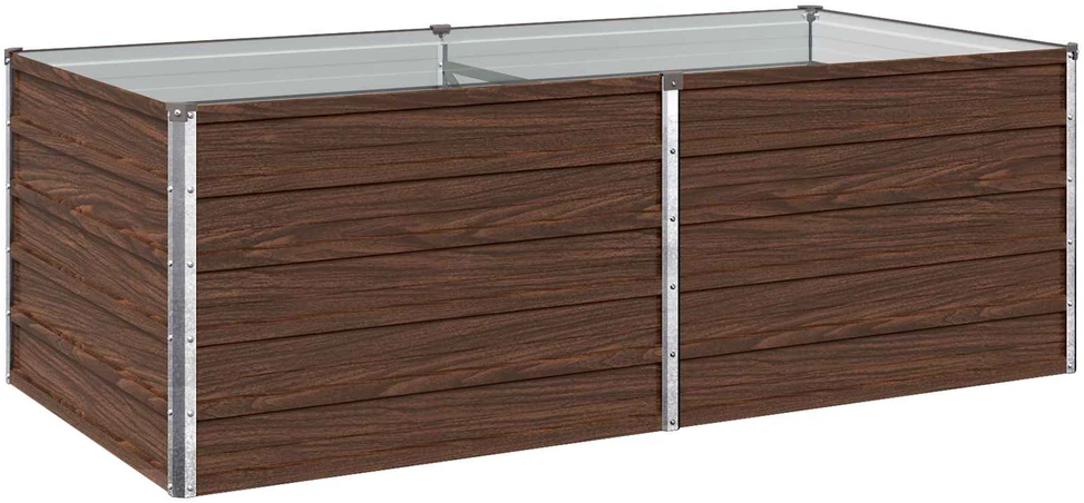 Pakelta sodo lova Juoda 160 x 80 x 55 cm