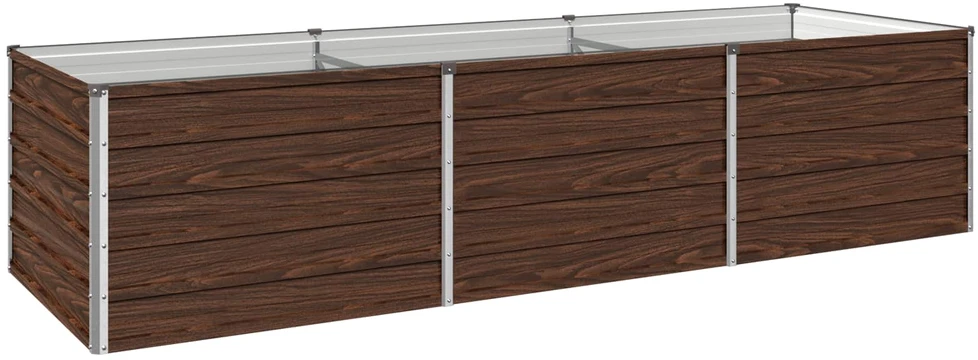 Pakelta sodo lova Juoda 240 x 80 x 55 cm