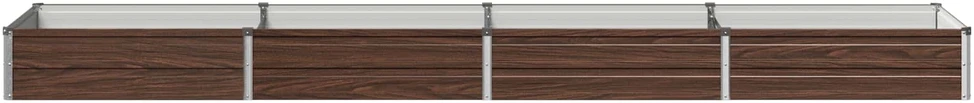 Pakelta sodo lova Juoda 320 x 80 x 24 cm