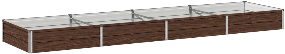 Pakelta sodo lova Juoda 320 x 80 x 24 cm