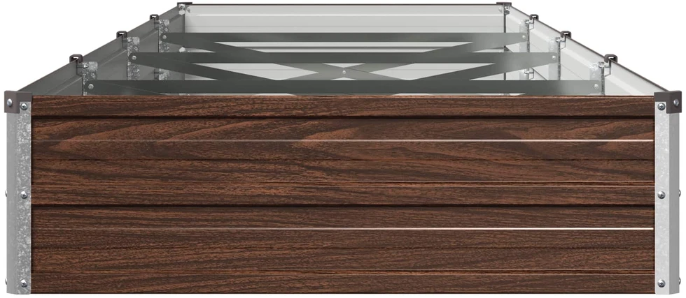Pakelta sodo lova Juoda 320 x 80 x 24 cm