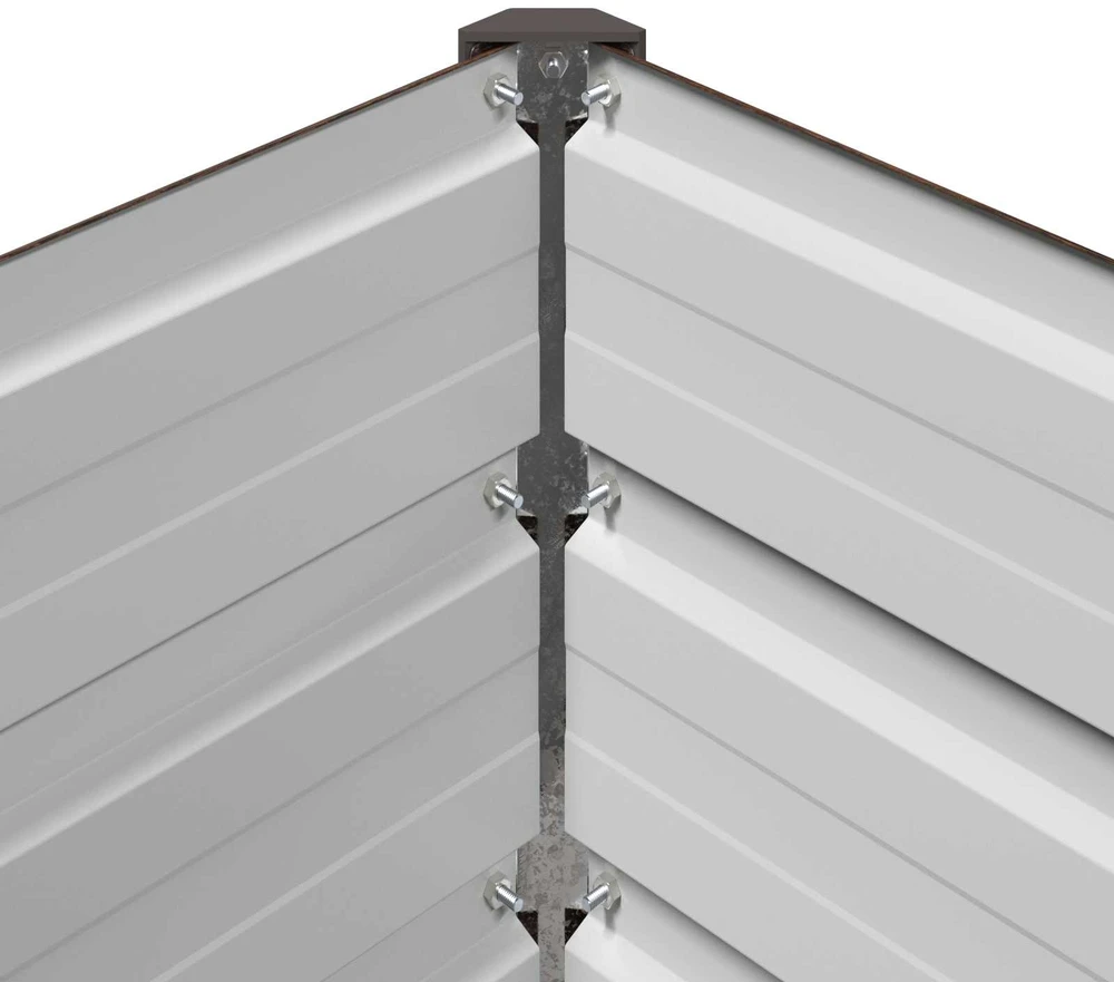 Pakelta sodo lova Juoda 320 x 80 x 55 cm