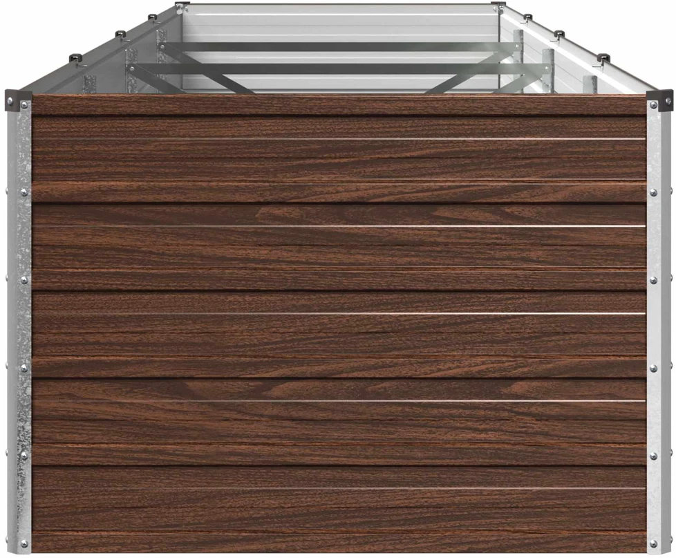 Pakelta sodo lova Juoda 320 x 80 x 55 cm