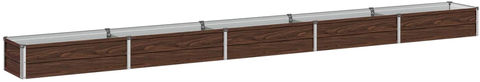 Pakelta sodo lova Juoda 400 x 40 x 24 cm