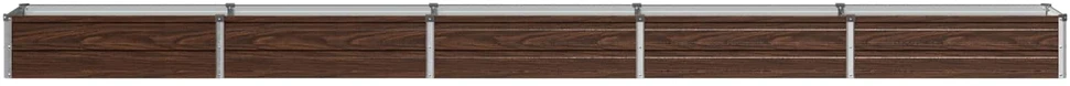 Pakelta sodo lova Juoda 400 x 40 x 24 cm