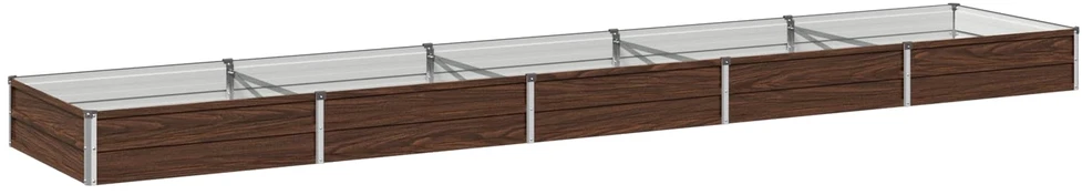 Pakelta sodo lova Juoda 400 x 80 x 24 cm