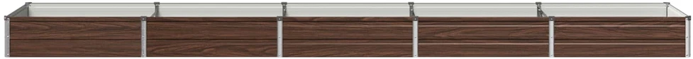 Pakelta sodo lova Juoda 400 x 80 x 24 cm