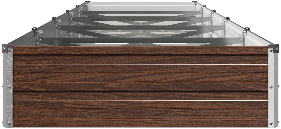 Pakelta sodo lova Juoda 400 x 80 x 24 cm