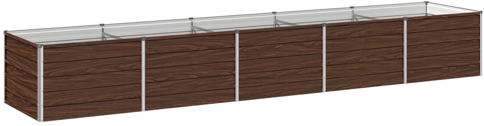 Pakelta sodo lova Juoda 400 x 80 x 55 cm