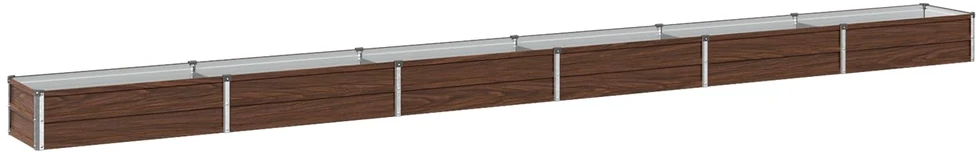 Pakelta sodo lova Juoda 480 x 40 x 24 cm
