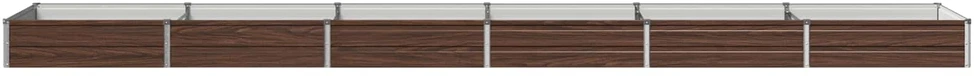 Pakelta sodo lova Juoda 480 x 80 x 24 cm