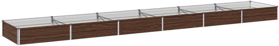 Pakelta sodo lova Juoda 480 x 80 x 24 cm