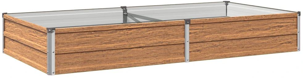 Pakelta sodo lova Medžio rudas 160 x 80 x 24 cm