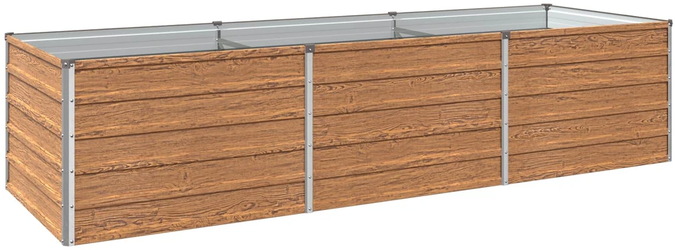 Pakelta sodo lova Medžio rudas 240 x 80 x 55 cm