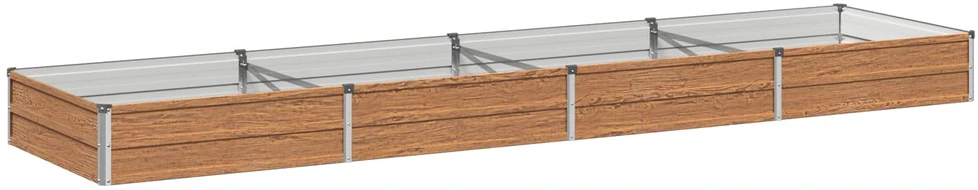 Pakelta sodo lova Medžio rudas 320 x 80 x 24 cm