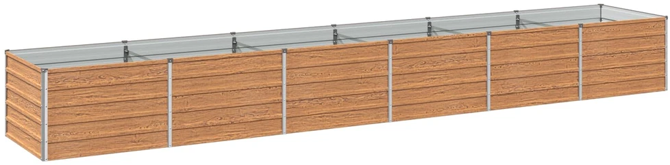 Pakelta sodo lova Medžio rudas 480 x 80 x 55 cm
