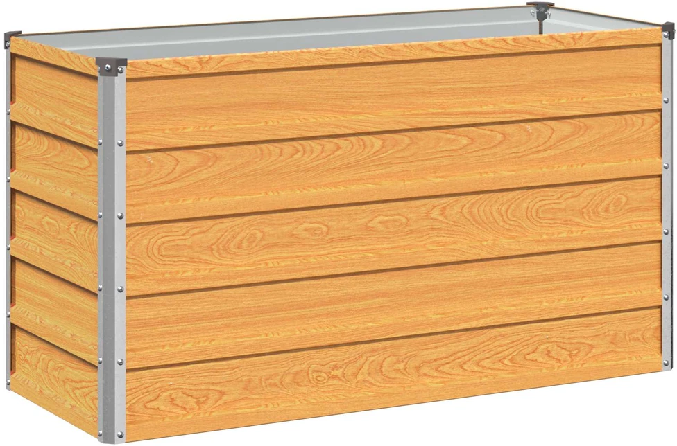 Pakelta sodo lova Natūralaus medžio 100 x 40 x 55 cm