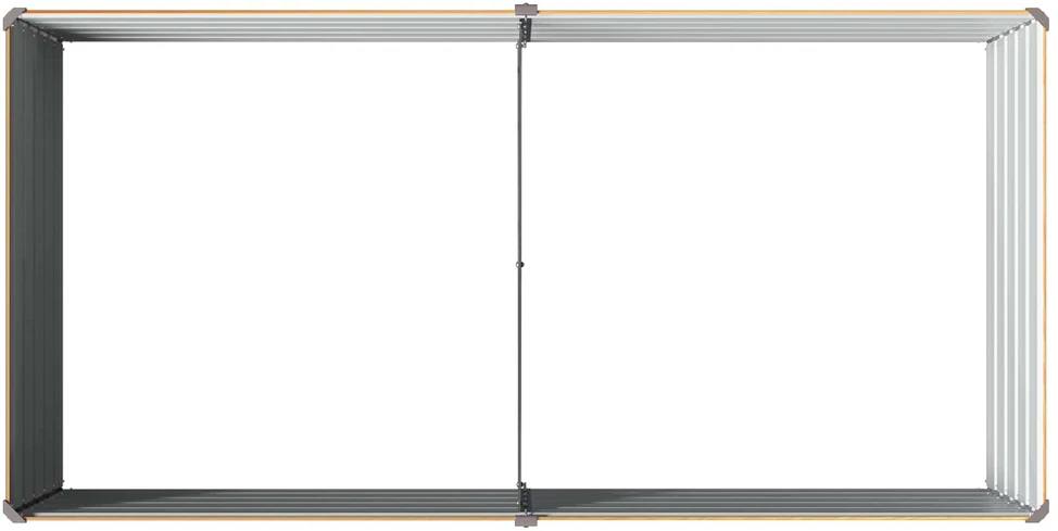 Pakelta sodo lova Natūrali 160 x 80 x 55 cm