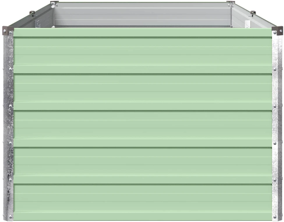 Pakelta sodo lova Pastelinė žalia 160 x 80 x 55 cm