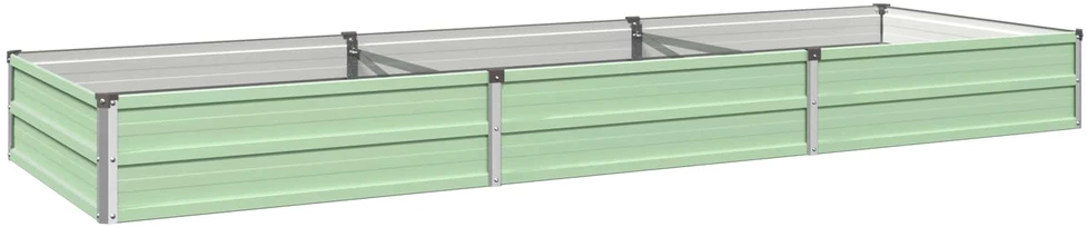 Pakelta sodo lova Pastelinė žalia 240 x 80 x 24 cm