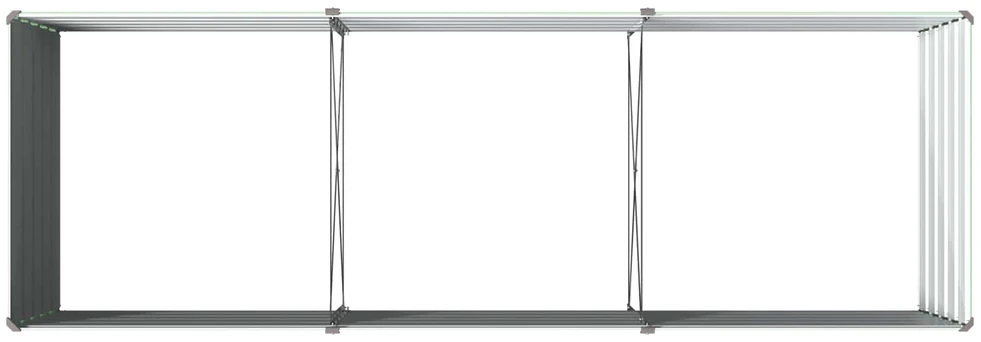 Pakelta sodo lova Pastelinė žalia 240 x 80 x 55 cm
