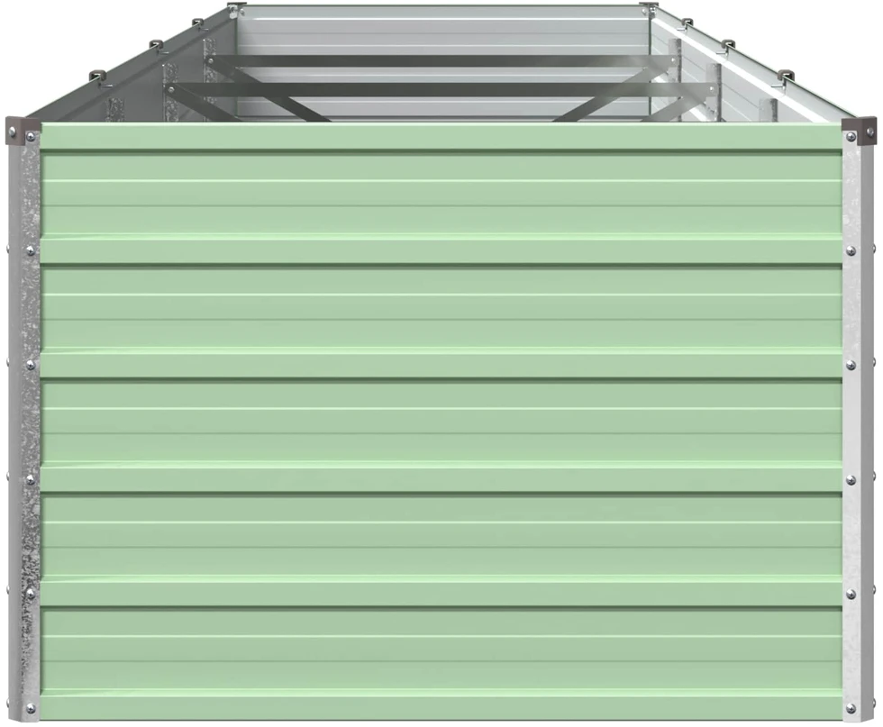 Pakelta sodo lova Pastelinė žalia 320 x 80 x 55 cm