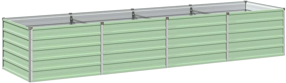 Pakelta sodo lova Pastelinė žalia 320 x 80 x 55 cm